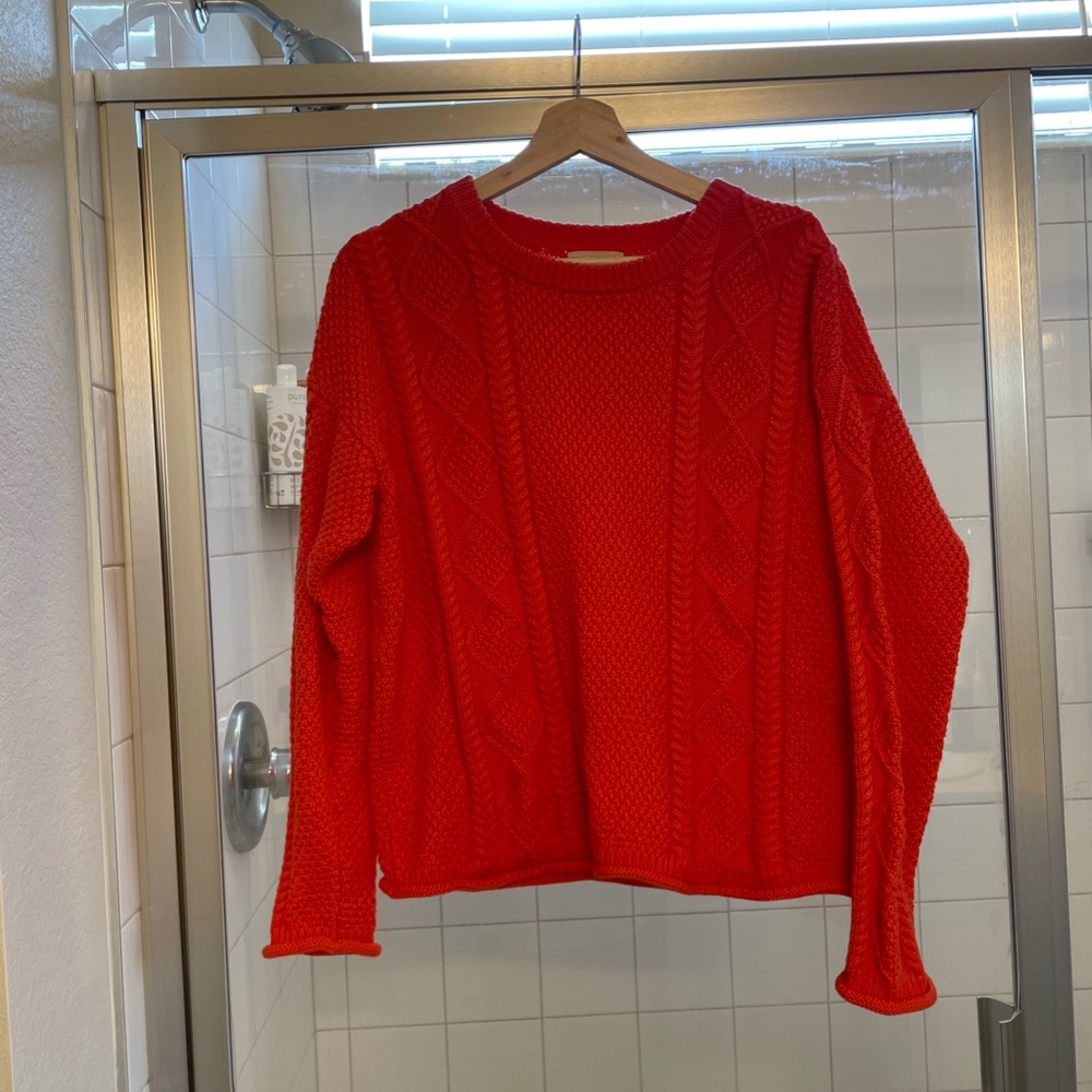 Tradlands Fisher Sweater in Flame